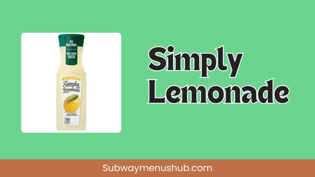 Subway Simply Lemonade