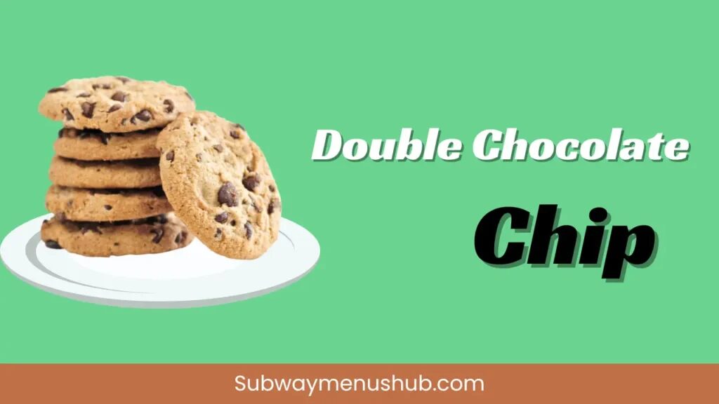 This image is of the double chocolate chip cookies 